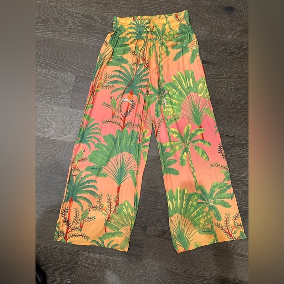 NWOT Rachel Zoe Wide Leg Silk Print Pants | Size small - Picture 10 of 10